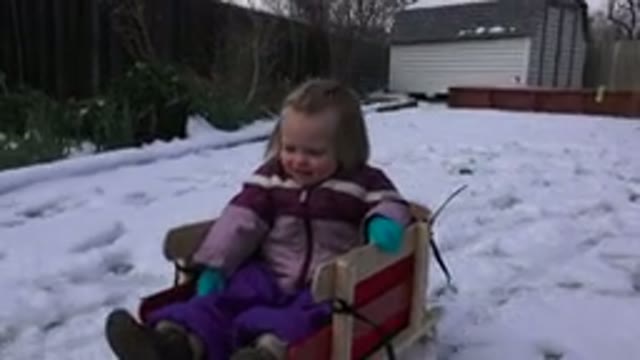 WESTMINSATER COLORADO-2016: Lille Kids Play In The Snow With Trent Car Mother