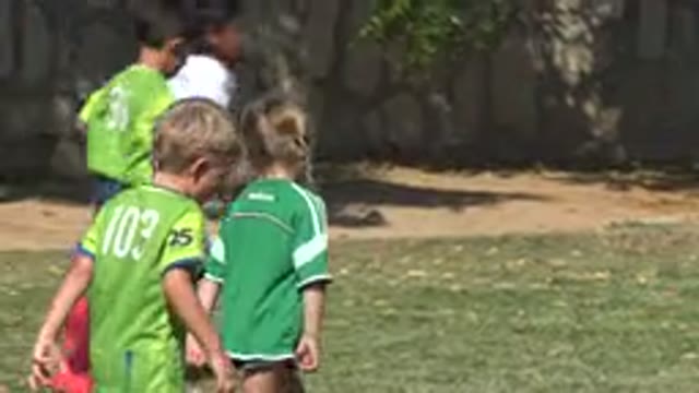 SAN JOSE DEL CABO MEXICO-2019: Children's Soccer Team Training Seen With