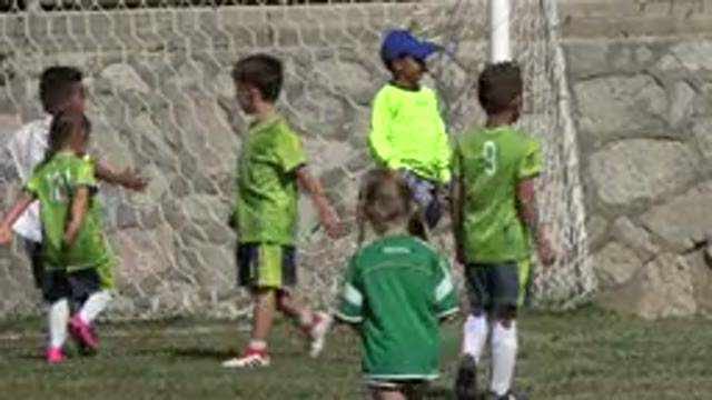 SAN JOSE DEL CABO MEXICO-2019: Little Children Warming Up to Play Soccer