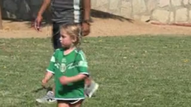 SAN JOSE DEL CABO MEXICO-2019: Little Kids Play Soccer On A Clean And Green Field