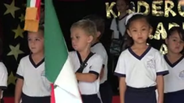 SAN JOSE DEL CABO MEXICO-2019: Little Children Prepare To Open Their Graduation