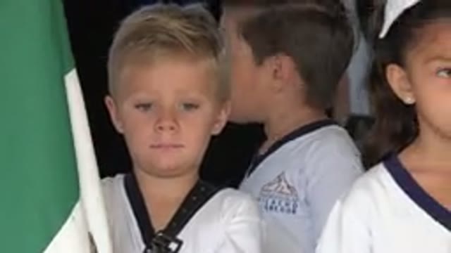 SAN JOSE DEL CABO MEXICO-2019: Young Children Looking Bored Or Unhappy During Graduation Ceremony