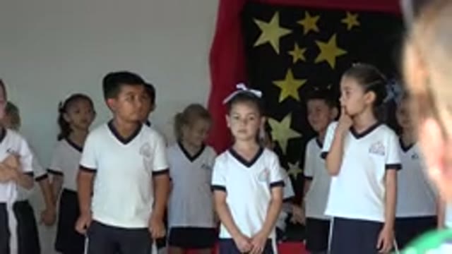 SAN JOSE DEL CABO MEXICO-2019: Children Concentrated For A Presentation Or Ceremony