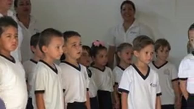 SAN JOSE DEL CABO MEXICO-2019: Preschool Children Performing A Show In Black Attire