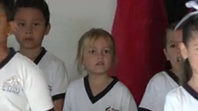 SAN JOSE DEL CABO MEXICO-2019: Little Children Singing Their Graduation Song