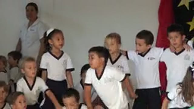 SAN JOSE DEL CABO MEXICO-2019: Bunch of Kids Getting Up and Putting Their Hands