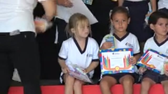 SAN JOSE DEL CABO MEXICO-2019: Three Girls Pose With Awards They Received