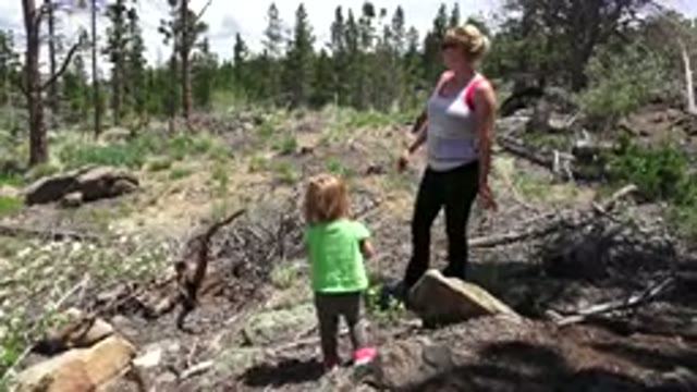 WESTMINSTER COLORADO-2016: Mother And Daughter Talking in The Forest