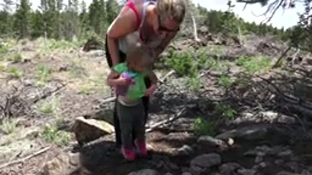 WESTMINSTER COLORADO-2016: A Woman And Her Daughter Playing In A Garden