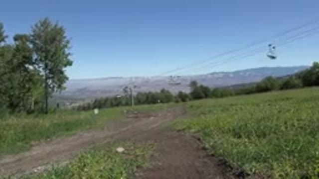 MESA COLORADO-2016: Display Of Cable Lines Going Up And Down In Rural Landscape