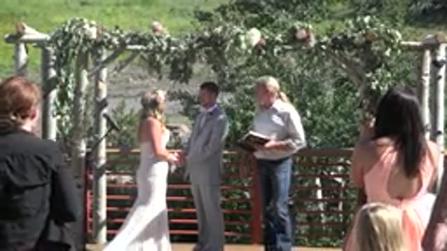 MESA COLORADO-2016: Wedding Scene In A Country Landscape The Guests And The