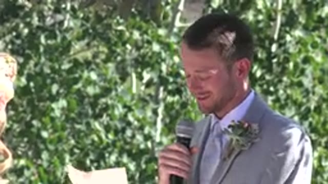 MESA COLORADO-2016: Good Husband Reads His Vow To His Wife