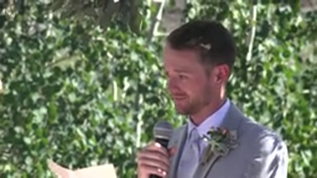 MESA COLORADO-2016: Groom Pauses And Delivers His Final Vows To His Bride