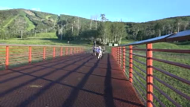 MESA COLORADO-2016: Kid Playing Outdoors on a Sunny Autumn Day at a Farm