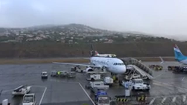 MADIERA PORTUGAL-2016: Plane Taking Off