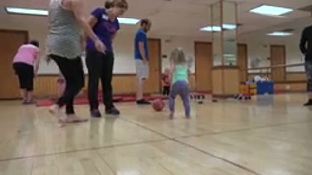 WESTMINSTER COLORADO-2016: Little Girl Picks Up And Carries A Ball