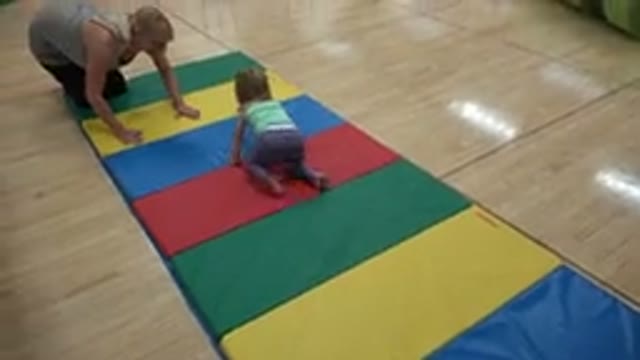 WESTMINSTER COLORADO-2016: Baby And Mother Crawl Around On Floor Mats Then