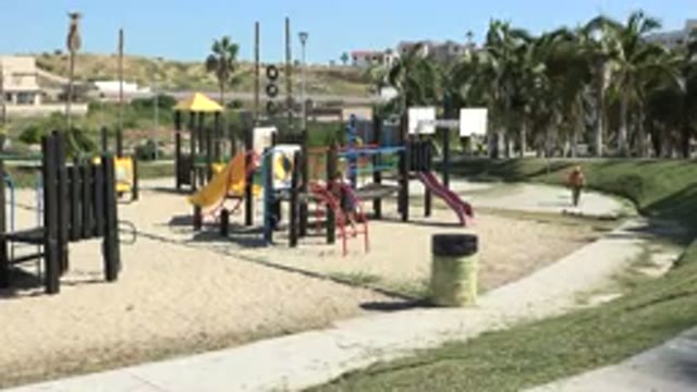 GRAND JUNCTION COLORADO-2017: Playground Garden Kid Children Play Sand