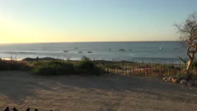 GRAND JUNCTION COLORADO-2017: Beautiful Sunset View As The Waves Crash Against