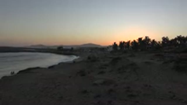 GRAND JUNCTION COLORADO-2017: Beautiful Sunset Where The Mountains Meet The Lake