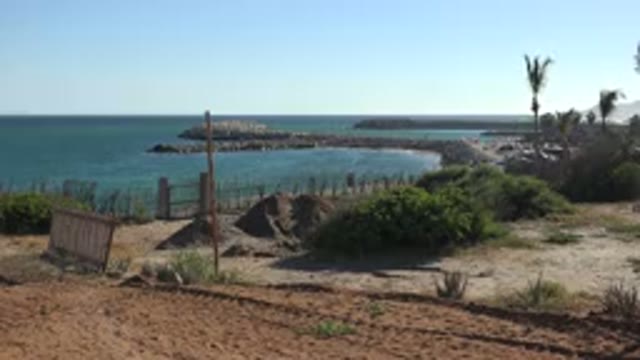 GRAND JUNCTION COLORADO-2017: The Beach At The Shore With Ocean And Trees And