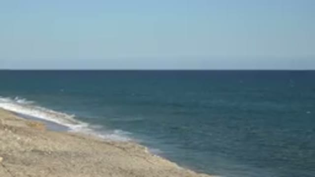 GRAND JUNCTION COLORADO-2017: Ocean At The Beach With Waves Crashing On The