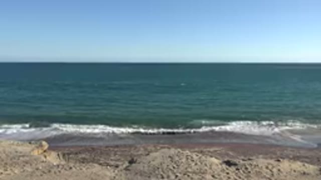 GRAND JUNCTION COLORADO-2017: Wide Blue Sky With No Clouds And Blue Ocean With