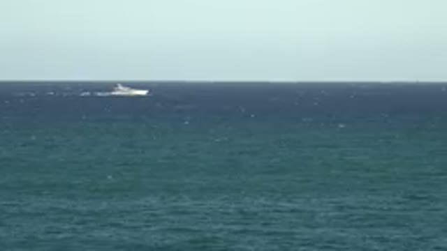 GRAND JUNCTION COLORADO-2017: A White Ship Is Sailing In The Middle Of Silent