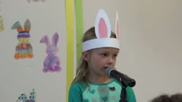 CABO SAN LUCAS MEXICO-2019: Girl Wearing Green Shirt and White Rabbit Ears Talks