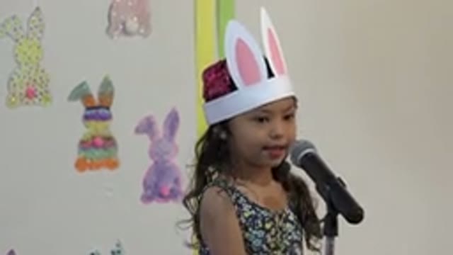 CABO SAN LUCAS MEXICO-2019: A Beautiful Little Girl Singing Into The Microphone