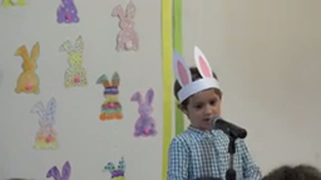 CABO SAN LUCAS MEXICO-2019: Little Boy Wearing A White Rabbit Ear Headband