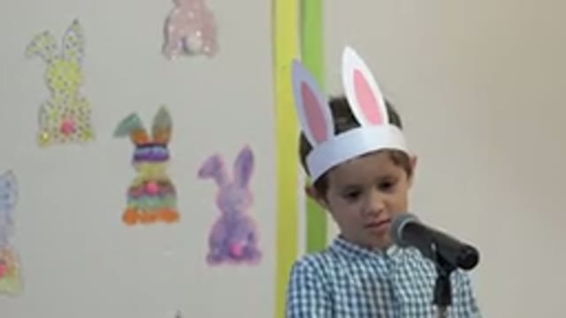 CABO SAN LUCAS MEXICO-2019: Young Boy Explains the Easter Holiday