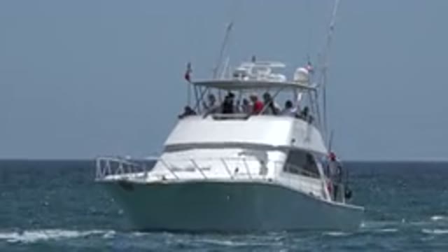 CABO SAN LUCAS MEXICO-2019: Massive Rental Yacht Travels East For Summer Escapade