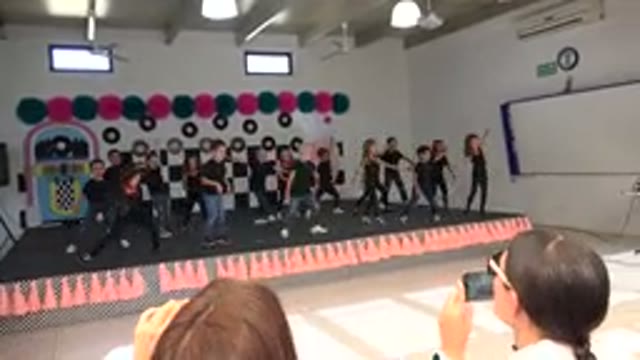 CABO SAN LUCAS MEXICO-2019: Kids On Stage Dancing Happily