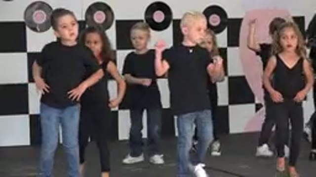 CABO SAN LUCAS MEXICO-2019: Children Dancing And Performing In Front Of Records