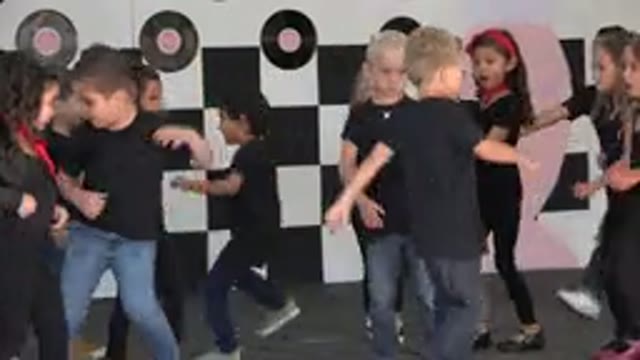 CABO SAN LUCAS MEXICO-2019: Children Wearing Black Shirts And Blue Jeans Perform On Stage