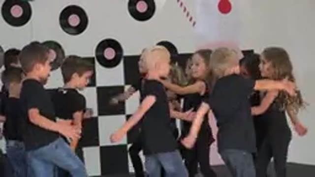CABO SAN LUCAS MEXICO-2019: Funny Kids Learning Dancing And Showing An