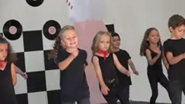 CABO SAN LUCAS MEXICO-2019: Boys Girls Dance Studio Song Checker Wall Uniform