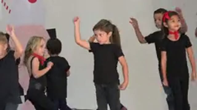 CABO SAN LUCAS MEXICO-2019: Little Guys And Gals Dancing In A School Performance