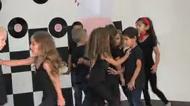 CABO SAN LUCAS MEXICO-2019: Little Kids Doing A Choreographed Dance On Stage
