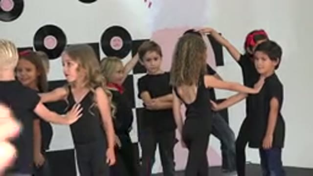 CABO SAN LUCAS MEXICO-2019: Children Rehearsing For A Dance Performance In Black Uniforms