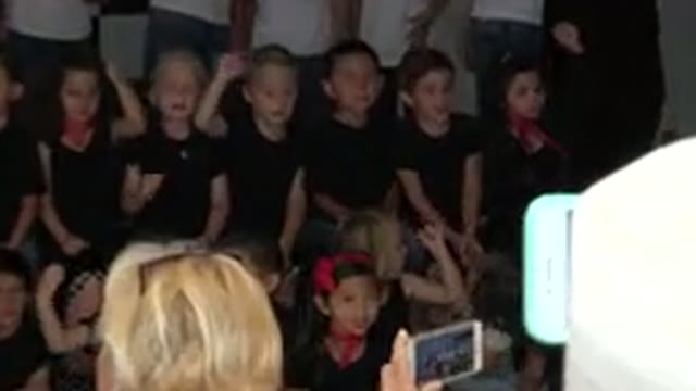 CABO SAN LUCAS MEXICO-2019: Young Children Preparing To Perform For School