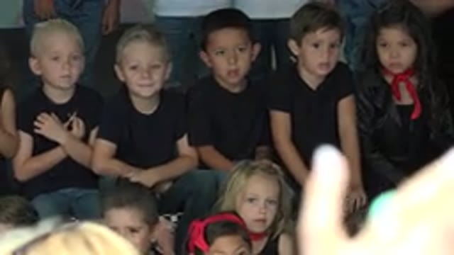 CABO SAN LUCAS MEXICO-2019: Group Of Young School Children Gathered To Watch Performance