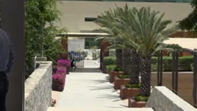 CABO SAN LUCAS MEXICO-2019: Beautiful Entry Hall Adorned With Hanging Plants and Cars