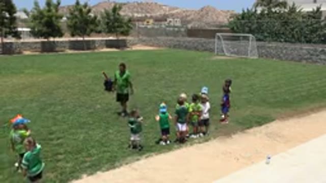CABO SAN LUCAS MEXICO-2019: Children Learning How To Play Football