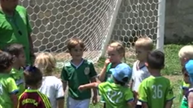 CABO SAN LUCAS MEXICO-2019: A Sport Coach Is Giving Guidance To Little Kids On