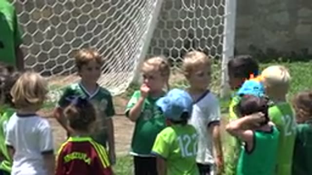 CABO SAN LUCAS MEXICO-2019: Small Children Gathered Together In Field With
