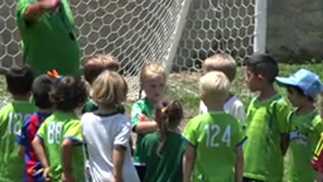 CABO SAN LUCAS MEXICO-2019: Children Being Assigned To Football Teams By A Coach