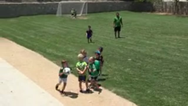 CABO SAN LUCAS MEXICO-2019: Little Kids Having A Fun Time Playing Soccer On The