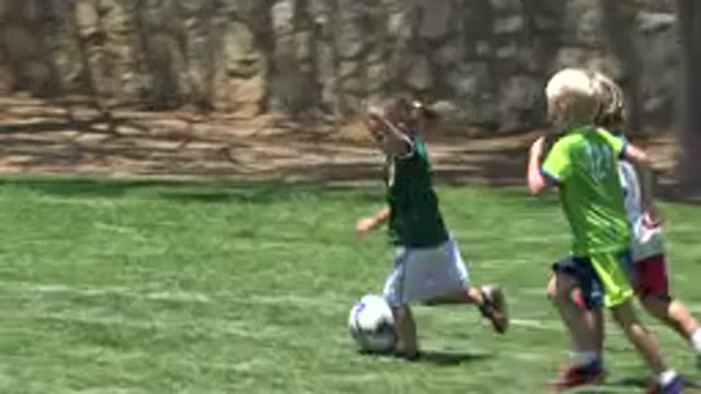 CABO SAN LUCAS MEXICO-2019: Kids Are Having Fun Playing Soccer Together In The